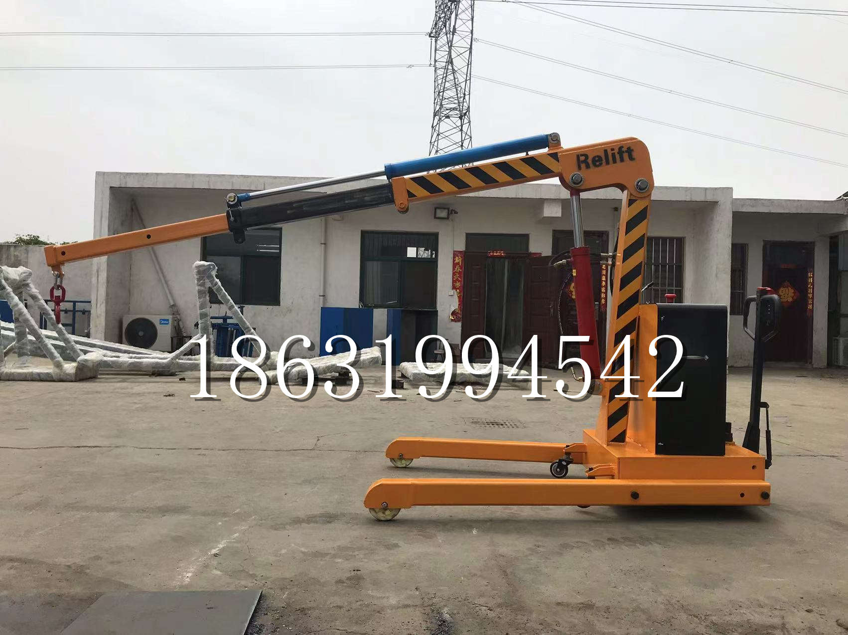 敖汉旗久征定做3吨三轮随车吊 农用园林绿化移树吊 平板工程用小吊机